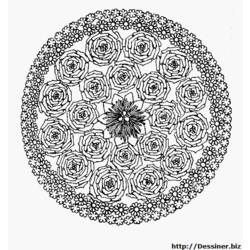 Dibujo para colorear: Mandalas Flores (Mandalas) #117125 - Dibujos para Colorear e Imprimir Gratis