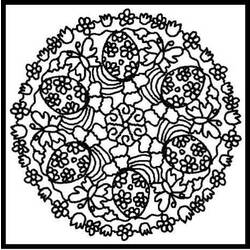 Dibujo para colorear: Mandalas Flores (Mandalas) #117127 - Dibujos para Colorear e Imprimir Gratis