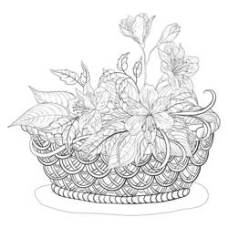 Dibujo para colorear: Mandalas Flores (Mandalas) #117149 - Dibujos para Colorear e Imprimir Gratis