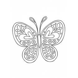 Dibujo para colorear: Mandalas Mariposa (Mandalas) #117381 - Dibujos para Colorear e Imprimir Gratis