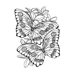 Dibujo para colorear: Mandalas Mariposa (Mandalas) #117423 - Dibujos para Colorear e Imprimir Gratis