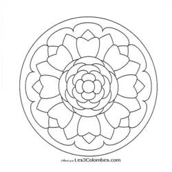 Dibujo para colorear: Mandalas para niños (Mandalas) #124127 - Dibujos para Colorear e Imprimir Gratis