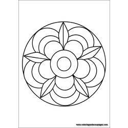 Dibujo para colorear: Mandalas para niños (Mandalas) #124177 - Dibujos para Colorear e Imprimir Gratis