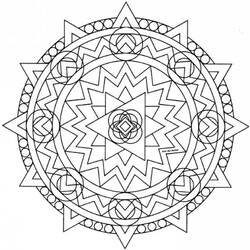 Dibujo para colorear: Mandalas para niños (Mandalas) #124368 - Dibujos para Colorear e Imprimir Gratis