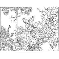 Dibujo para colorear: Bosque (Naturaleza) #157026 - Dibujos para Colorear e Imprimir Gratis