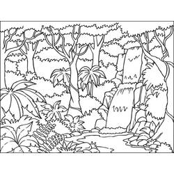 Dibujo para colorear: Bosque (Naturaleza) #157061 - Dibujos para Colorear e Imprimir Gratis