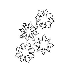 Dibujo para colorear: Copo de nieve (Naturaleza) #160451 - Dibujos para Colorear e Imprimir Gratis