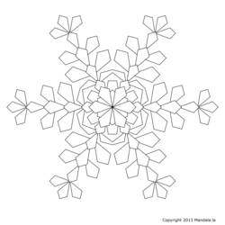 Dibujo para colorear: Copo de nieve (Naturaleza) #160468 - Dibujos para Colorear e Imprimir Gratis