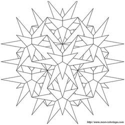 Dibujo para colorear: Copo de nieve (Naturaleza) #160472 - Dibujos para Colorear e Imprimir Gratis