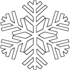 Dibujo para colorear: Copo de nieve (Naturaleza) #160477 - Dibujos para Colorear e Imprimir Gratis