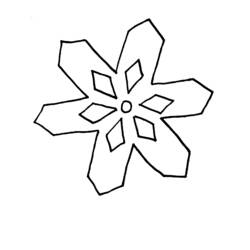 Dibujo para colorear: Copo de nieve (Naturaleza) #160479 - Dibujos para Colorear e Imprimir Gratis