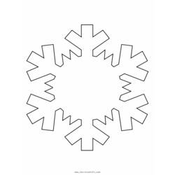 Dibujo para colorear: Copo de nieve (Naturaleza) #160483 - Dibujos para Colorear e Imprimir Gratis