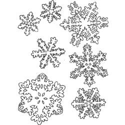 Dibujo para colorear: Copo de nieve (Naturaleza) #160490 - Dibujos para Colorear e Imprimir Gratis