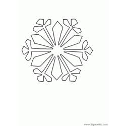 Dibujo para colorear: Copo de nieve (Naturaleza) #160501 - Dibujos para Colorear e Imprimir Gratis