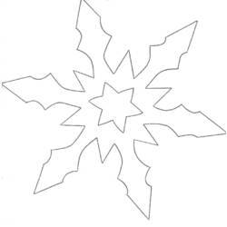 Dibujo para colorear: Copo de nieve (Naturaleza) #160514 - Dibujos para Colorear e Imprimir Gratis