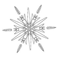 Dibujo para colorear: Copo de nieve (Naturaleza) #160522 - Dibujos para Colorear e Imprimir Gratis