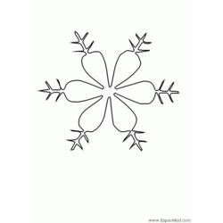 Dibujo para colorear: Copo de nieve (Naturaleza) #160529 - Dibujos para Colorear e Imprimir Gratis