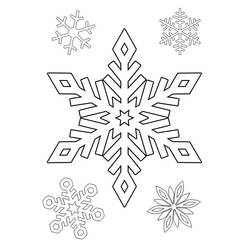 Dibujo para colorear: Copo de nieve (Naturaleza) #160572 - Dibujos para Colorear e Imprimir Gratis