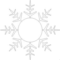 Dibujo para colorear: Copo de nieve (Naturaleza) #160672 - Dibujos para Colorear e Imprimir Gratis