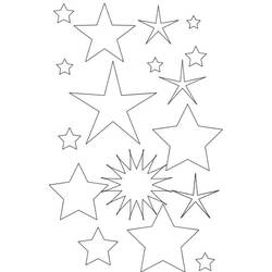 Dibujo para colorear: Estrella (Naturaleza) #155882 - Dibujos para Colorear e Imprimir Gratis