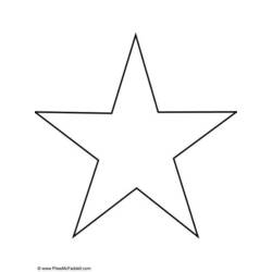 Dibujo para colorear: Estrella (Naturaleza) #155901 - Dibujos para Colorear e Imprimir Gratis