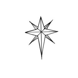 Dibujo para colorear: Estrella (Naturaleza) #155940 - Dibujos para Colorear e Imprimir Gratis