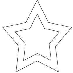 Dibujo para colorear: Estrella (Naturaleza) #155947 - Dibujos para Colorear e Imprimir Gratis