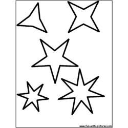 Dibujo para colorear: Estrella (Naturaleza) #156083 - Dibujos para Colorear e Imprimir Gratis