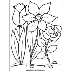 Dibujo para colorear: Flores (Naturaleza) #154975 - Dibujos para Colorear e Imprimir Gratis