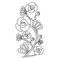 Dibujo para colorear: Flores (Naturaleza) #155004 - Dibujos para Colorear e Imprimir Gratis