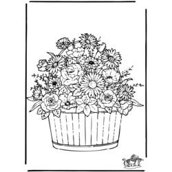 Dibujo para colorear: Flores (Naturaleza) #155120 - Dibujos para Colorear e Imprimir Gratis