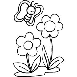 Dibujo para colorear: Flores (Naturaleza) #155154 - Dibujos para Colorear e Imprimir Gratis