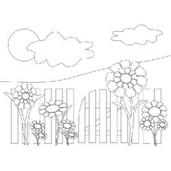 Dibujo para colorear: Jardín (Naturaleza) #166347 - Dibujos para Colorear e Imprimir Gratis
