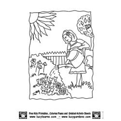 Dibujo para colorear: Jardín (Naturaleza) #166480 - Dibujos para Colorear e Imprimir Gratis