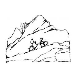 Dibujo para colorear: Montaña (Naturaleza) #156471 - Dibujos para Colorear e Imprimir Gratis