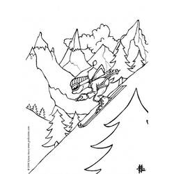 Dibujo para colorear: Montaña (Naturaleza) #156539 - Dibujos para Colorear e Imprimir Gratis
