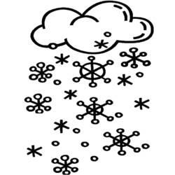 Dibujo para colorear: Nieve (Naturaleza) #158501 - Dibujos para Colorear e Imprimir Gratis