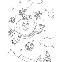 Dibujo para colorear: Nieve (Naturaleza) #158578 - Dibujos para Colorear e Imprimir Gratis