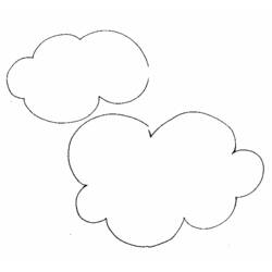 Dibujo para colorear: Nube (Naturaleza) #157315 - Dibujos para Colorear e Imprimir Gratis