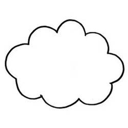 Dibujo para colorear: Nube (Naturaleza) #157320 - Dibujos para Colorear e Imprimir Gratis
