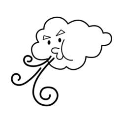 Dibujo para colorear: Nube (Naturaleza) #157322 - Dibujos para Colorear e Imprimir Gratis
