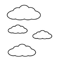 Dibujo para colorear: Nube (Naturaleza) #157324 - Dibujos para Colorear e Imprimir Gratis