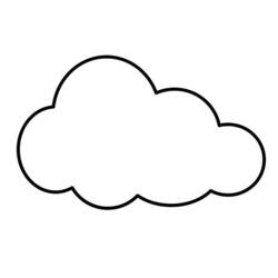 Dibujo para colorear: Nube (Naturaleza) #157326 - Dibujos para Colorear e Imprimir Gratis