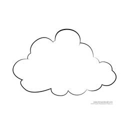 Dibujo para colorear: Nube (Naturaleza) #157356 - Dibujos para Colorear e Imprimir Gratis