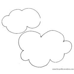 Dibujo para colorear: Nube (Naturaleza) #157388 - Dibujos para Colorear e Imprimir Gratis
