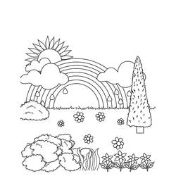 Dibujo para colorear: Nube (Naturaleza) #157493 - Dibujos para Colorear e Imprimir Gratis