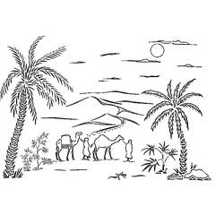 Dibujo para colorear: Palma (Naturaleza) #161118 - Dibujos para Colorear e Imprimir Gratis