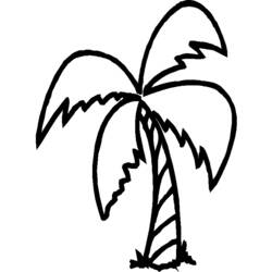 Dibujo para colorear: Palma (Naturaleza) #161128 - Dibujos para Colorear e Imprimir Gratis