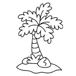 Dibujo para colorear: Palma (Naturaleza) #161156 - Dibujos para Colorear e Imprimir Gratis