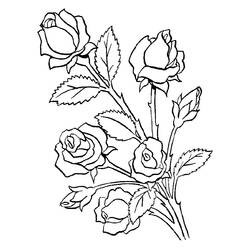 Dibujo para colorear: Ramo de flores (Naturaleza) #160740 - Dibujos para Colorear e Imprimir Gratis